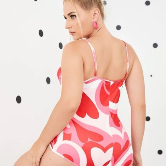 Women’s Bodysuits | Mod Heart Design Bodysuit - Picture 5 of 5